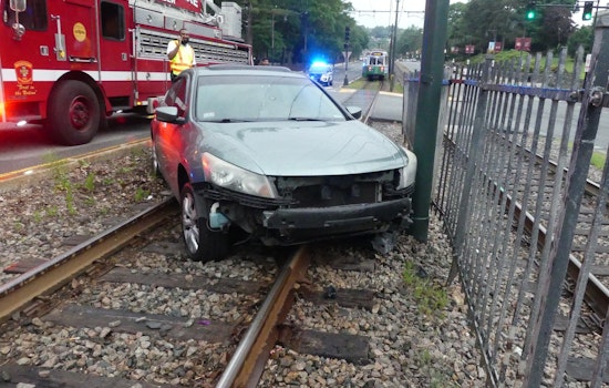 Green Line Service Disrupted as Car Gets Stuck on Tracks on Commonwealth Avenue