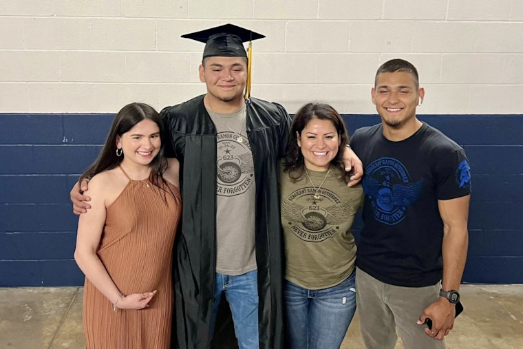 Harris County Deputies Escort Fallen Sergeant's Son to High School Graduation at NRG Stadium