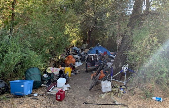 Healdsburg Police Issue Citations for Waste Ordinance Violations Near Foss Creek Amid Homeless Camp Clean-Up Efforts