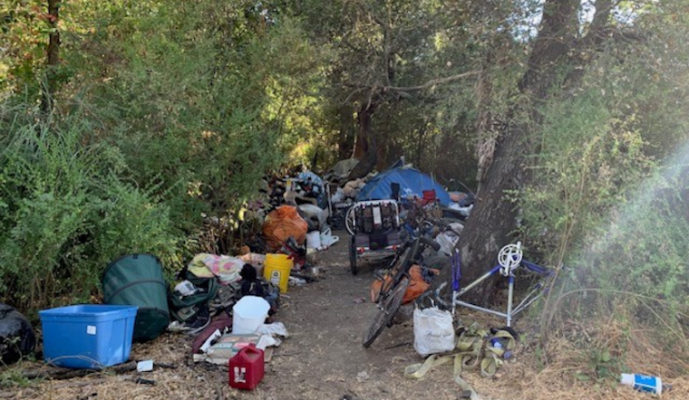 Healdsburg Police Issue Citations for Waste Ordinance Violations Near Foss Creek Amid Homeless Camp Clean-Up Efforts