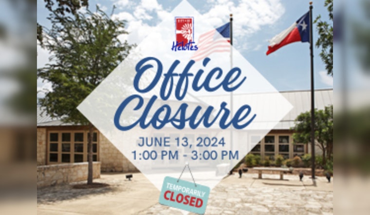 Helotes Municipal Offices to Close Temporarily on June 13, Residents Advised to Plan Ahead