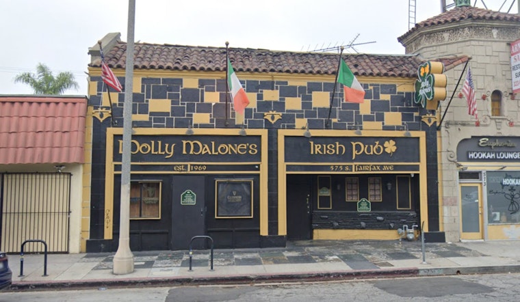 Historic Molly Malone’s Irish Pub in Beverly Grove Temporarily Closes Due to Fire Damage, Owner Vows to Reopen