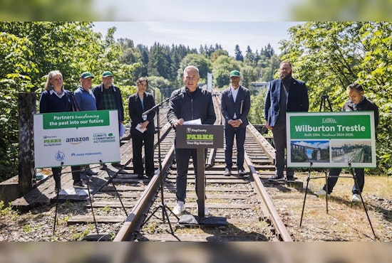 Historic Wilburton Trestle Set to Join Eastrail Network in Bellevue with Funding from Amazon and Kaiser Permanente