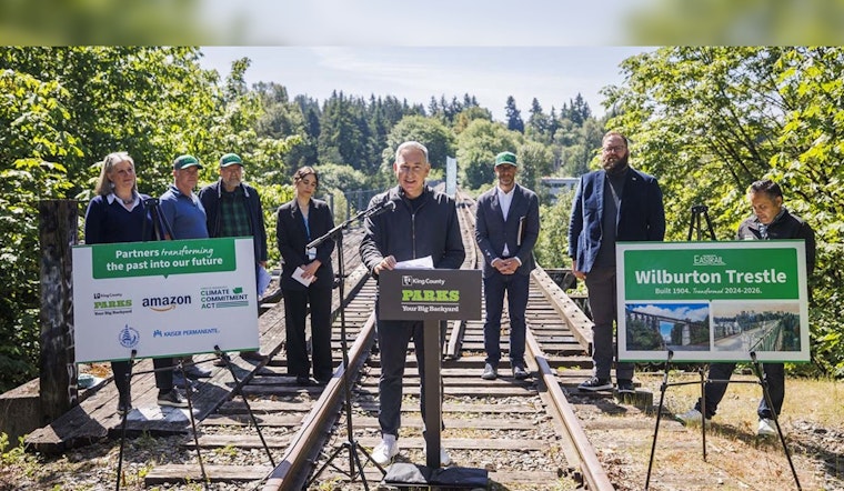 Historic Wilburton Trestle Set to Join Eastrail Network in Bellevue with Funding from Amazon and Kaiser Permanente