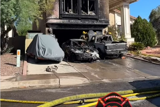 Homemade Electric Cars Ignite Garage Fire in North Phoenix, Hazmat Unit Responds