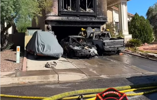 Homemade Electric Cars Ignite Garage Fire in North Phoenix, Hazmat Unit Responds