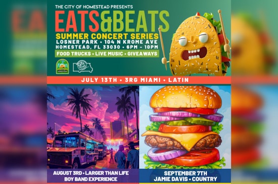 Homestead Heats Up Summer Nights with Eats and Beats Concert Series at Losner Park