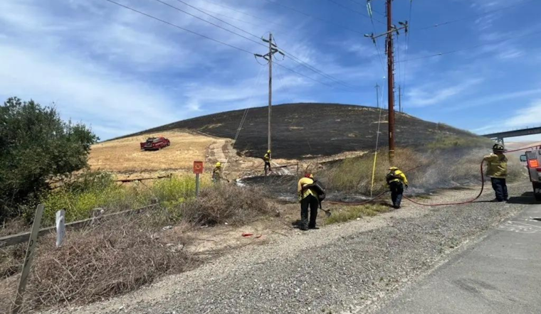 I-580 Eastbound Lanes Closed Near Livermore Due to Grass Fire on Altamont Pass