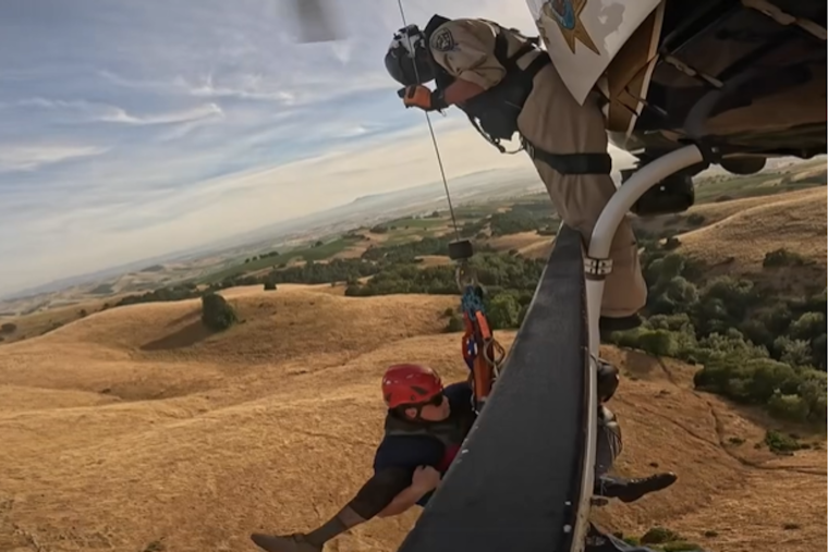 VIDEO: Injured Mountain Biker Rescued from Napa's Skyline Park by CHP Air Operations and Local Teams