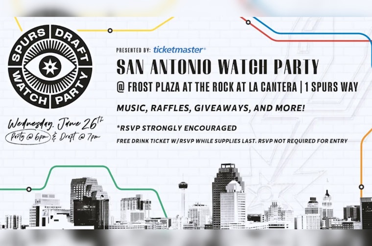Join the Excitement: San Antonio Spurs to Host Official NBA Draft Watch Party at La Cantera with Special Perks for Fans