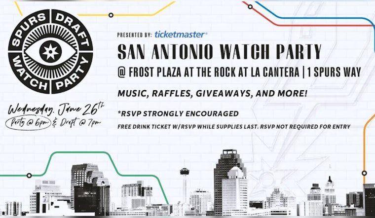 Join the Excitement: San Antonio Spurs to Host Official NBA Draft Watch Party at La Cantera with Special Perks for Fans