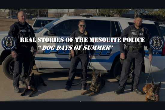 K9 Gamble of Mesquite Police Lauded for Sniffing Out Suspects in Double Whammy Arrests