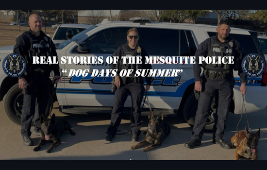 K9 Gamble of Mesquite Police Lauded for Sniffing Out Suspects in Double Whammy Arrests
