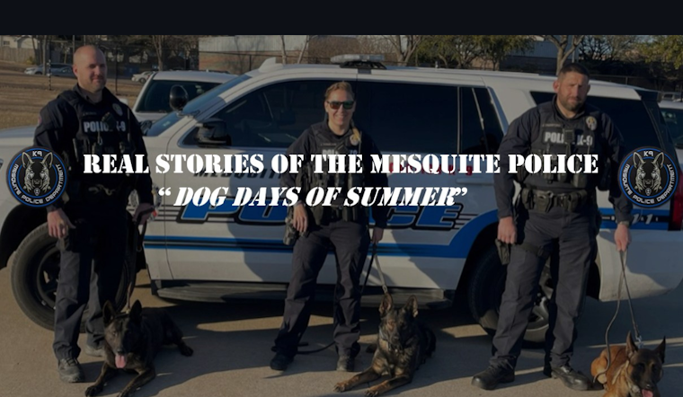 K9 Gamble of Mesquite Police Lauded for Sniffing Out Suspects in Double Whammy Arrests