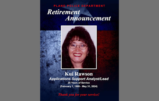 Kui Rawson Retires After 25 Years with Plano IT, Leaves Legacy of Innovation in Public Safety
