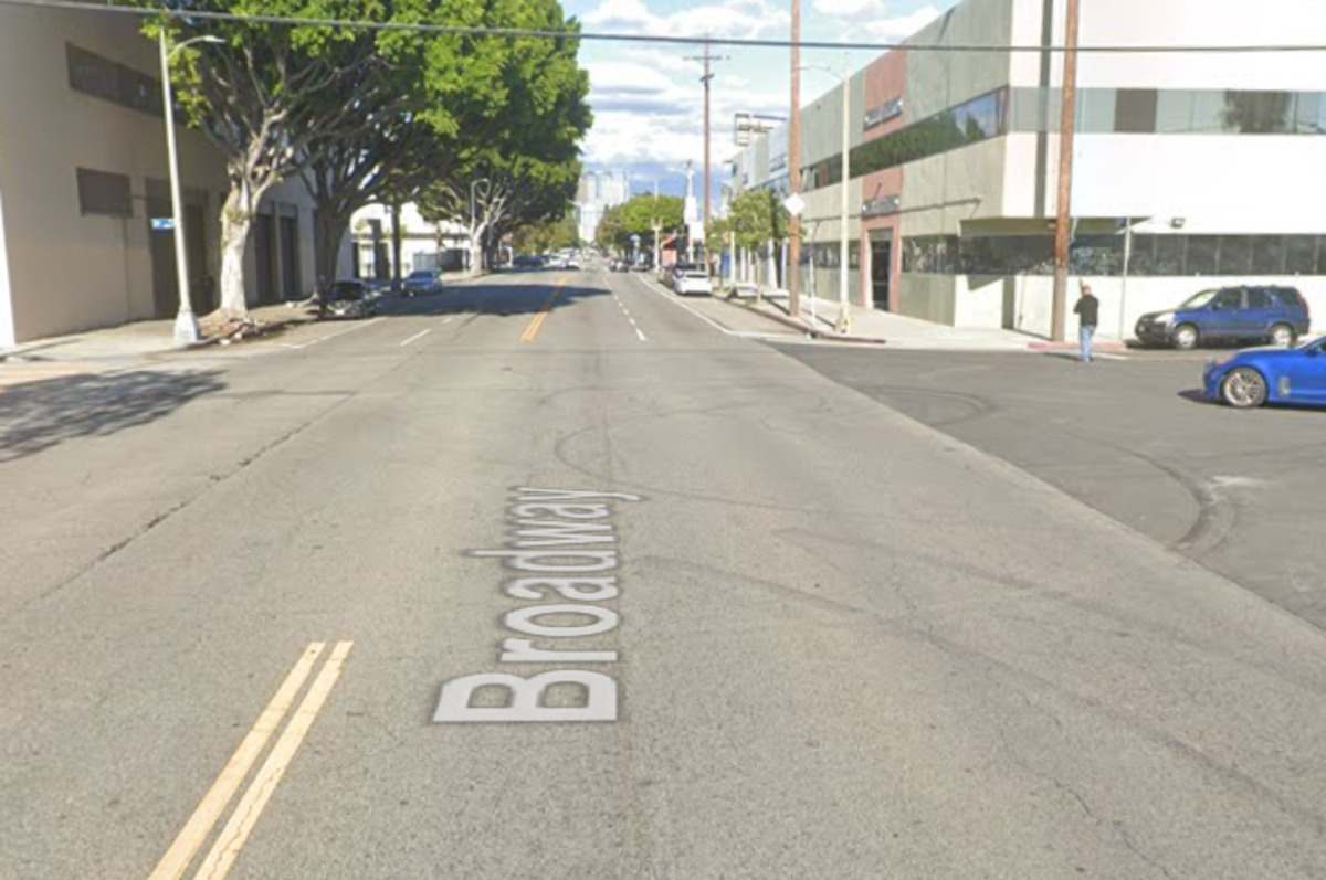 LAFD Extinguishes Blaze at Historic South Central Commercial Building,