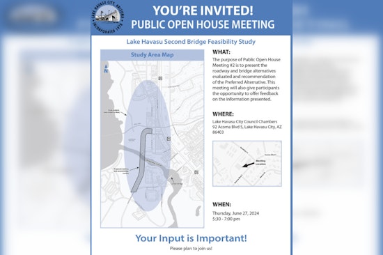 Lake Havasu City Invites Public to Discuss Potential New Bridge in Open House Event