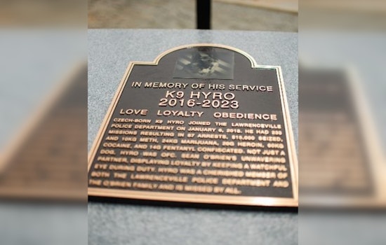 Lawrenceville Dedicates New Dog Park in Honor of Beloved K9 Officer HYRO