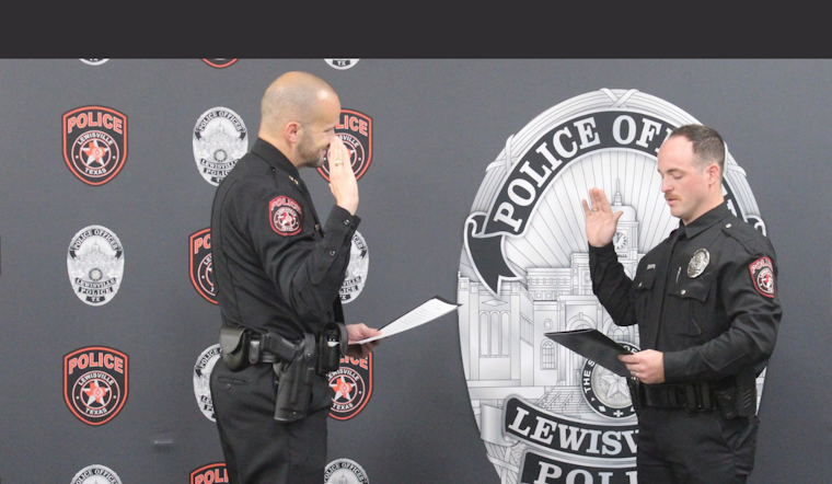 Lewisville Police Department Welcomes New Officer Brittain Skinner, Fitness Award Winner, to the Force