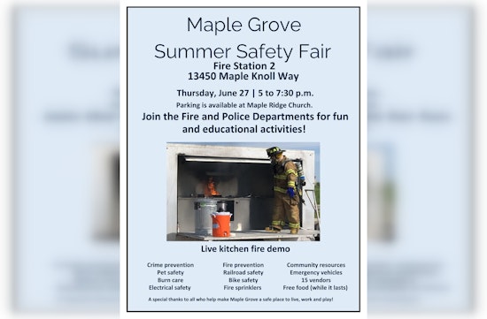 Maple Grove Hosts Engaging Summer Safety Fair with Interactive Fun for Families