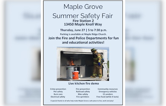 Maple Grove Hosts Engaging Summer Safety Fair with Interactive Fun for Families