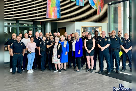 Massachusetts Daughters of the American Revolution Honor Boston Police with Commemorative 'Hero Baskets'