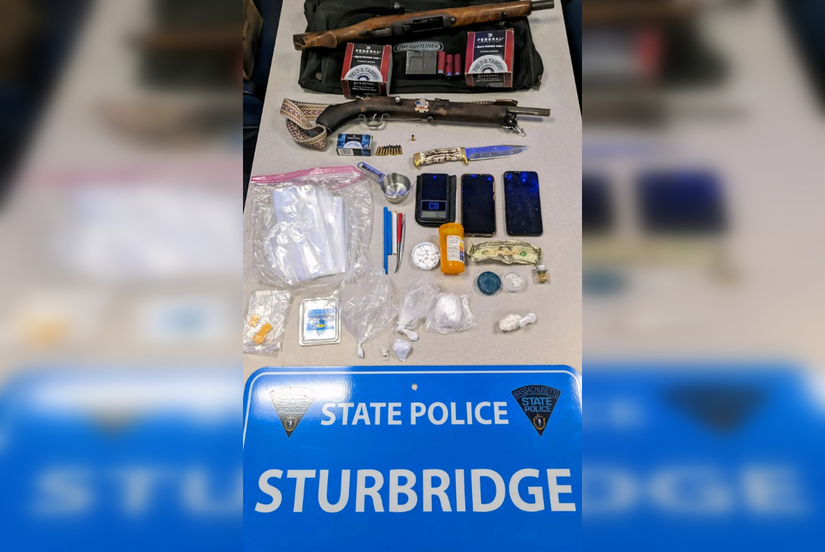 Massachusetts State Police Seize Weapons And Drugs In Oxford, 2