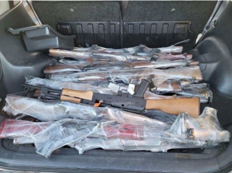 Massive Weapons Bust at CA-AZ Border, 25 Assault Rifles Seized, Calexico Man Charged