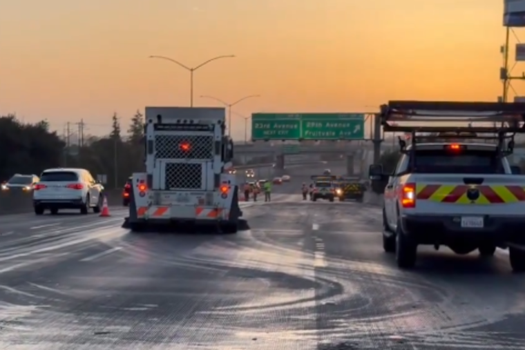 Meat Spill on I-880 in Oakland Causes Traffic Snarl, All Lanes Reopened After Cleanup