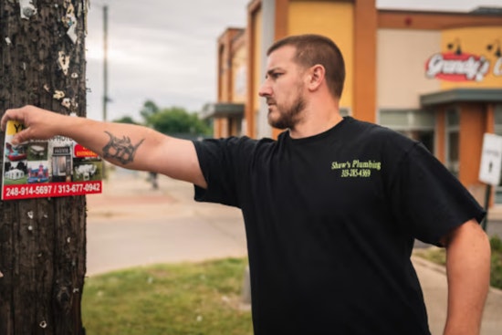 Melvindale Business Owner Begins Sign Removal as Poetic Justice for Detroit Ordinance Violations