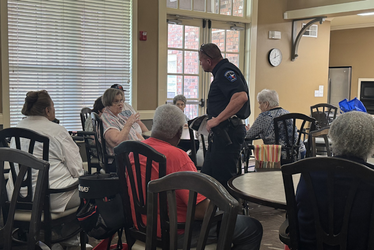Mesquite Police Officer Educates Seniors on Scam Awareness with #S.A.F.E. Initiative