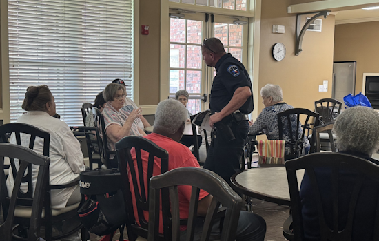 Mesquite Police Officer Educates Seniors on Scam Awareness with #S.A.F.E. Initiative