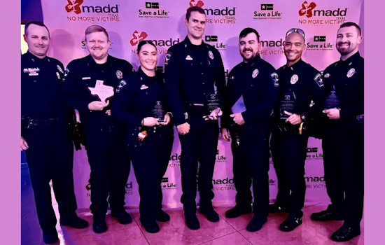 Mesquite Police Officers Lauded at MADD Luncheon, Officer Keith Receives Distinguished Enforcement Hero Award
