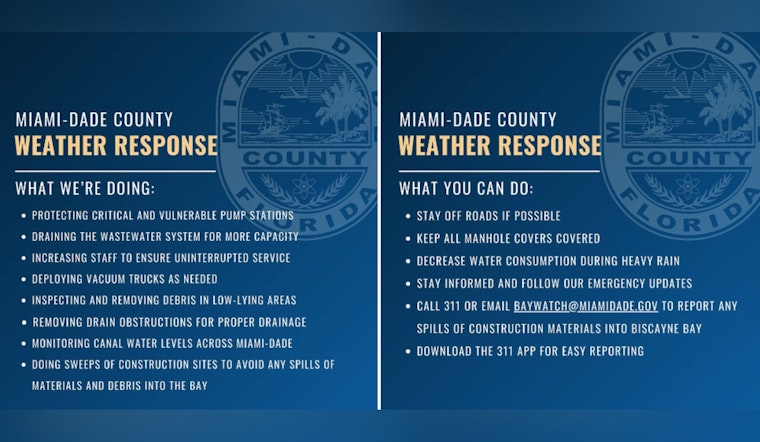 Miami-Dade Departments Respond Proactively to Flash Flood Emergency Amid Torrential Rains
