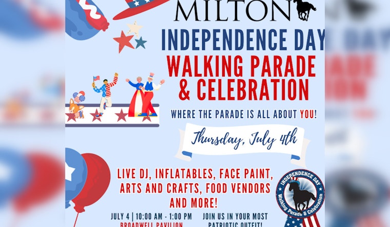 Milton Ramps Up Festivities for Independence Day with Spirited Walking Parade and Celebration on July 4
