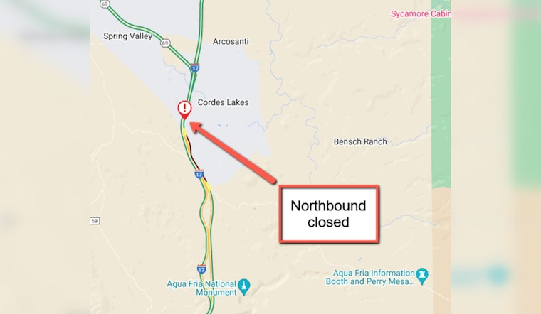 Motorhome Blaze Sparks Ironwood Fire, Briefly Closes I-17 Near Cordes Lakes