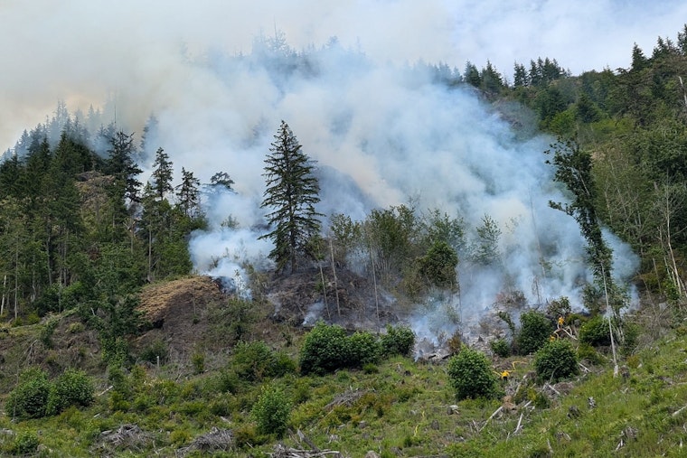Mult-Agency Firefighting Efforts Underway to Contain the Dearinger Wildfire Near Darrington