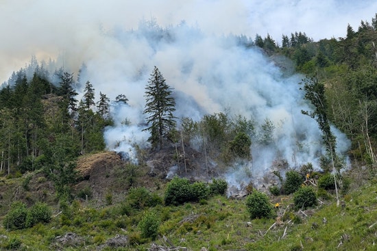 Mult-Agency Firefighting Efforts Underway to Contain the Dearinger Wildfire Near Darrington