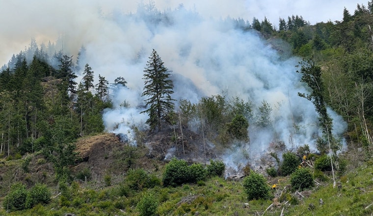 Mult-Agency Firefighting Efforts Underway to Contain the Dearinger Wildfire Near Darrington