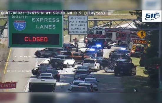 Multi-Vehicle Collision on I-675 in Stockbridge Causes Major Traffic Delays, Southbound Lanes Closed for Over An Hour
