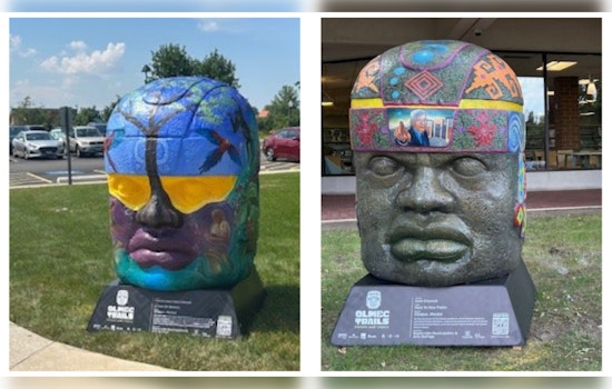 Naperville Celebrates Latin American Heritage with "Olmec Trails" Art Exhibit Featuring Colossal Head Sculptures