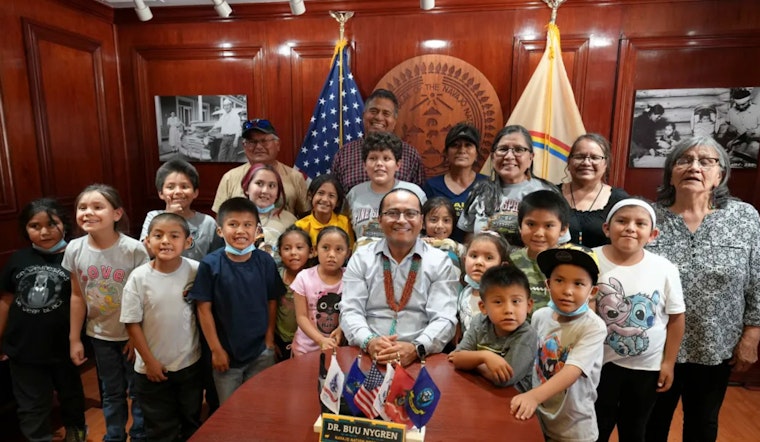 Navajo Nation President Buu Nygren Inspires Pine Hill Elementary Students with Message of Hope and Future Thinking