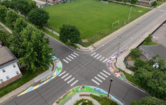New Asphalt Murals in Minneapolis Aim to Boost Pedestrian Safety Near Schools