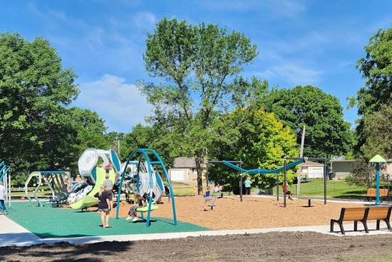New Playground and Zipline Spark Excitement at Mankato's Erlandson Park Reopening Event