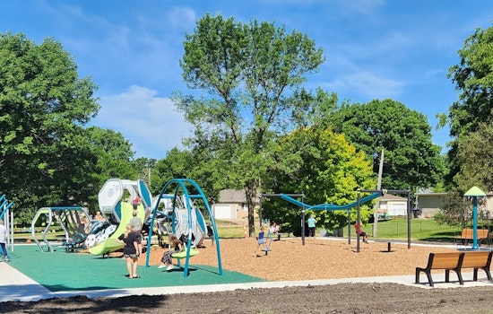 New Playground and Zipline Spark Excitement at Mankato's Erlandson Park Reopening Event