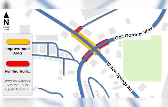 Nighttime Road Repairs Set to Begin on June 9 at Prescott's Busy Iron Springs Intersection