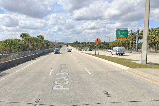 No Injuries as Overturned 18-Wheeler Disrupts Traffic on PGA Boulevard near I-95 in Palm Beach Gardens