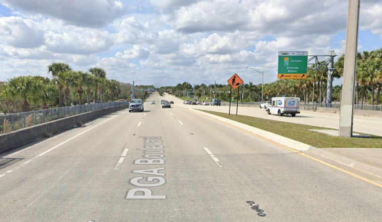 No Injuries as Overturned 18-Wheeler Disrupts Traffic on PGA Boulevard near I-95 in Palm Beach Gardens