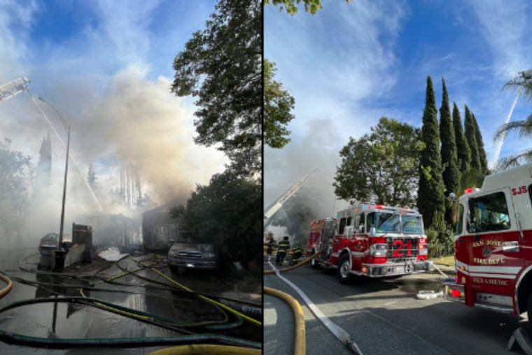 No Injuries Reported as San Jose Fire Department Tackles Triple-Blaze in East Neighborhood