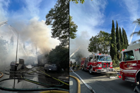 No Injuries Reported as San Jose Fire Department Tackles Triple-Blaze in East Neighborhood